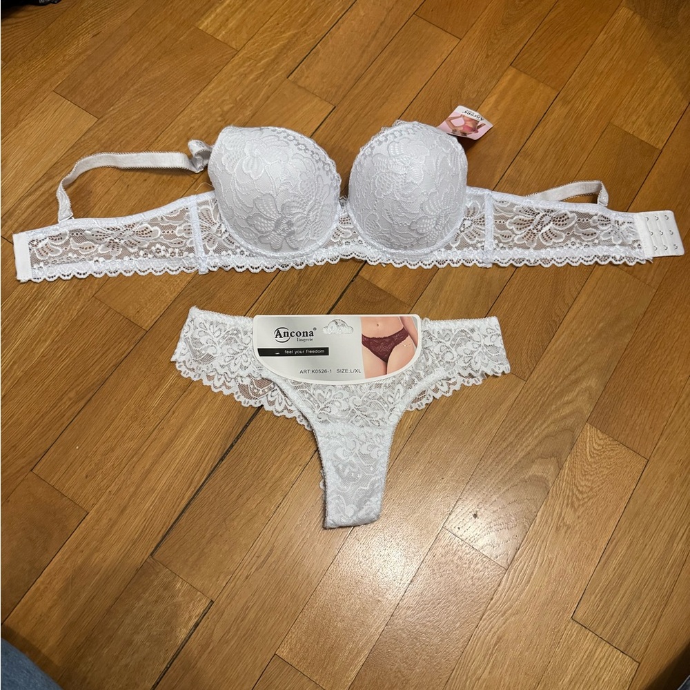 White Lace Bra and Panty Set